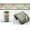 Dostear Bordi Greche Pannelli Adesivi Bordo Adesivo per Pareti Striscia Adesiva Muro Decorativa Greca Adesiva per Parete tenda verde 10 X 900cm