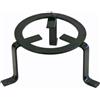 EffeDecor Treppiedi per Camino Caminetto in Acciaio Piatto Design Moderno a Forma Circolare (25 x H14CM)