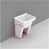 BB BuyBath Piedino singolo in ceramica per lavatoio Messico 75 cm - Dolomite