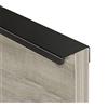 NANNAN3360 Maniglie da Cucina in Lega di Alluminio Maniglia Dell'armadio Nera Maniglia del Cassetto Invisibile/Nascosta con Viti Tiretti per Porte per Mobili (Length 1200mm)