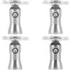 Hemobllo Supporto Corrimano Acciaio Inox 4 Pezzi Staffa Regolabile Per Scale Accessori Colonna 2.36X1.89X1.26 Pollici Supporto Ispessito Per Stabilità E Montaggio Facile