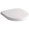 Geberit Keramag 574130000 Sedile copri-WC iCon, con coperchio e cerniera in metallo, chiusura automatica, bianco