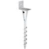 Alberts GAH-Alberts 212278 Supporto a L per Pali in Legno Quadrati, Acciaio