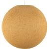 La Case de Cousin Paul Paralume Sfera in Filo - 100% Fatto a Mano - Poliestere Mostarda, L - Ø 42 cm