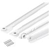 DMS Coppia guide di scorrimento per cassetti 25 kg cm 50 bianche (cm 45)