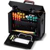 PARAT TOP-LINE Allround CP-7 Borsa vuota per attrezzi | Robusta valigetta in pelle & Con-Pearl | Con supporto CP-7 per un massimo di 43 attrezzi | Ampio spazio per artigianato e servizi