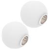 HOMOCONO Paralumi Sferici in Vetro Bianco Latte 80 MM 2 Pezzi per Lampade G9 per Illuminazione Confortevole in Lampadari Applique da Parete e Lampade a Sospensione
