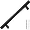 vidaXL Maniglie per Mobili 10pz Nere 160mm in Acciaio Inox
