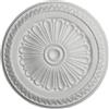 MASTERBRICO Rosone Lampadario Soffitto MASTERBRICO - Rosoni in Polistirolo Decorativi per Soffitto e Pareti, Rosone Elegante per Lampadari, Leggero e Facile da Applicare con Colla Inclusa (32 cm - A008)