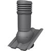 Parotec Caminetto di sfiato EVO DN125 per BMI Wierer - Frankfurter, Benders - Meclemburger, Protettuccio - Doppia ventola (RAL 7024 - grafite)