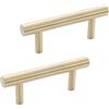 SZLXJMFL Maniglie per Mobili da Cucina Oro, maniglie per ante Lunghe Ottone Solida | Lunghezza: 50-1000mm Maniglie per Armadio Dorate Maniglie per Cassetti Moderni, 2pz Maniglie per Armadietti-180mm/7in