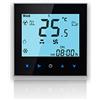 BecaSmart Serie 1000 Termostato wifi 4 tubi per climatizzazione Fan Coil di retroilluminazione bianca con connessione WiFi per supporto Intelligent Voice (4 tubi, Nero(WIFI))