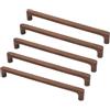 generic 5 pomelli in legno massello di noce, maniglie per armadietti, cassetti, maniglie per armadio, comò, porta, decorazione per la casa, mobili, distanza tra i fori 256 mm