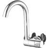 Weirun Rubinetto per acqua fredda per camper e roulotte, pieghevole a 360 gradi, maniglia singola, foro singolo, montaggio a parete o ponte, per casa, barca, yacht, campeggio, cromato