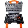 Mediawave Store Valigetta Attrezzi da 108 Pezzi - Set Chiavi a Bussola e Cricchetto in Acciaio CR-V - Kit Completo per Auto, Moto, Casa e Fai-da-Te, Valigia Portatile Professionale