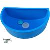 Varile Lavello in plastica blu per giardino e cantina incl. filtro per rifiuti - Filtro per capelli in plastica