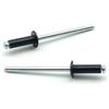 IERO - Rivetti a strappo Verniciati GRIGIO ANTRACITE RAL 7016 Alluminio/Acciaio Testa Tonda 4.0x8.0mm ISO15977 - Box da 1000 pezzi