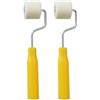 Milageto 2 Pezzi Mini Rulli per Verniciare 2 Cm, Rulli in Lana Ad Alta Densità Staccabile per La Verniciatura Rullo Di Vernice Extra Piccolo per Imbiancare Pareti E Soffitti