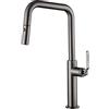MICE COLLECTION IMEX - Rubinetto da cucina monocomando estraibile con diffusore doppio jet - Black Gun Metal - serie Nizza GCE027/BGM