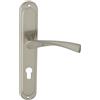 Domino Maniglia per porta romana M9 nickel Cilindro Profilato PZ 72