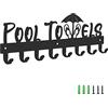 Graootoly Portasciugamani da piscina con 8 ganci, porta asciugamani per esterno o bagno, porta asciugamani per accappatoi