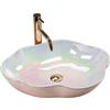 Rea - Lavabo Da Appoggio Akoya Pearl Bagno 500 X 380 X 130 mm Ceramica (Perla)