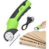 Generico Taglierino Elettrico | Taglierina Portatile e Mini con Blocco di Sicurezza e Luce LED | Elettriche Portatili Per Moquette, Garage, Pelle, Industriale, Cartone, Cucina, Artigianato,