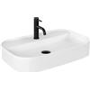 Rea - Lavabo Da Appoggio Verona Lavandino Bagno 440 X 650 X 115 mm In Ceramica (Bianco)