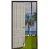 AQKaki Zanzariera Magnetica per Porte in Fibra di Vetro | 110x260cm Nero Apertura Laterale Tenda Zanzariera Porte Rete Rinforzata Autoadesiva Zanzariere per Finestre Cortile Camera