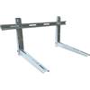 HM | Staffa clima esterno, bianco R02, acciaio | Regolabile 780x365x450mm, portata 120kg | Inclusi accessori montaggio | Supporto unità esterna 9000-12000 BTU, resistente antiruggine
