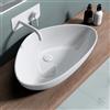 doporro Lavabo da Appoggio 66,5x44x14cm, Lavandino Bagno in Ceramica Nano Rivestimenti Brüssel895