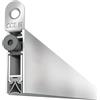 Gedotec guarnizione per pavimento abbassabile | 1 pezzo guarnizione per porta 12 x 40 mm | SQUADRETTE | Lunghezza 830 mm - tagliabile | Guarnizione abbassabile per porte | Guarnizione per pavimento