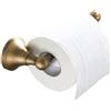 LSOAARRT Porta Carta Igienica Senza Copertura Ottone Antico Portarotolo da Bagno Montaggio a Parete, Bronzo Spazzolato (Brushed Bronze)