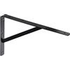 Gedotec Console per carichi pesanti Gedotec | 1 pezzo - supporto da parete | Atena | Profondità 600 mm | Portapacchi pesante nero | Capacità di carico 300 kg | Reggimensola in acciaio massiccio | Supporto per