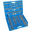 Generico FILIERA 110 PEZZI SET FILIERE PER FILETTATURA KIT COMPLETO DI MASCHI