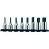 USAG 234 1/2 N/S8 - Serie di 8 chiavi a bussola 1/2 per viti con esagono incassato 02342510