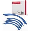Gedotec Maniglie per mobili per camerette | Distanza tra i fori 128 mm | Colore Blu scuro | 5 pezzi | Maniglie per cassetti in plastica | COLOUR | Maniglie per porte colorate | Maniglie per mobili per