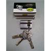 IBFM MEZZO CILINDRO EUROPEO IBFM ART. 2303 CROMO OPACO mm 40 CON 3 CHIAVI