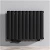 Mai & Mai Radiatore Verticale da Bagno 77x60cm, Radiatore Scaldasalviette a Due Strati Termoarredo Scalda Portasciugamani da Parete e Pavimento in Acciaio, Antracite
