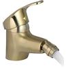 QUINTO Miscelatore Bidet Rubinetto Per Bidet Da Bagno In Oro Spazzolato Rubinetto Per Lavabo In Ottone Massiccio Rubinetto Per Lavabo Beccuccio A Rubinetto Miscelatore Caldo Freddo Montato Sul Ponte