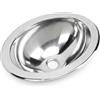 ZenithAur Lavello a barre lucido Zenithaur 340x270x120mm Acciaio inossidabile lavello da cucina singola ciotola con foro di scarico da 40 mm per barca per