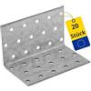 DMX km6 piastre di fissaggio, confezione grande, 20 pezzi, 60 X 60 X 100 X 2,0 mm, 4106