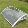 Zlovne Tettoia Pensilina per Porta e Ingresso, Copriporta Tenda da Veranda in Policarbonato, Protezione Uv da Pioggia e Neve, Tendalino per Finestra Esterno (60x100cm)