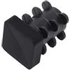 Adsamm® / 16 x puntali alettati a incastro/neri / 12x12-14x14 mm/quadrati/piedini in polietilene per gambe di mobili in tubolare/puntali protettivi per arredi Adsamm® Quality