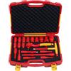 WEDO VDE - Set di chiavi a bussola isolate da 1/2, 21 pezzi, 1000 V, 13 prese 6 pt, chiave a cricchetto, impugnatura a T, 2 estensione del driver, 5 prese esagonali, IEC 60900