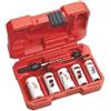 Milwaukee Estuche de 7 piezas 19, 22, 25, 29, 32mm 1x Adaptador 14-30mm Espaciador y adaptador 2x Broca piloto Llave allen