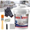 Vgpbphj Rivestimento per pavimenti in resina epossidica effetto marmo lucido, vernice epossidica per pavimenti Louis Forest, vernice per pavimenti a base d'acqua impermeabile, antiscivolo, nessun