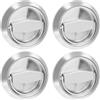 EasyByMall Maniglia rotonda da incasso, in acciaio inox, maniglia invisibile per porta scorrevole per cucina, camera da letto, bagno