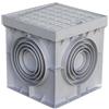 WEB world electronic business Pozzetto Ispezione Monolitico 300x300mm Polipropilene Rinforzato Carrabile Leggero - Chiusino Scatola Passaggio Tubi Cavi Elettrici Drenaggio Irrigazione Resistente