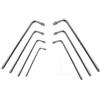GENERICO SET CHIAVI AD ELLE MILLERIGHE MASCHIO PROFILO MILLERIGHE 7 PEZZI M5 - M12 CHROME VANADIUM